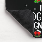 赤いバッファローのプレイド犬のママに一致格言クリス マウスパッド (コーナー)