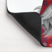 赤いバッファローの格子縞のクリスマスの農家の格言 マウスパッド (コーナー)