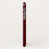 赤いバッファローはメリークリスマスモノグラムを望む Case-Mate iPhoneケース (裏面/左)