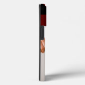 赤いバッファローPlaidとメリー犬の写真Cとウーフマス Case-Mate iPhoneケース (裏面 / 右)