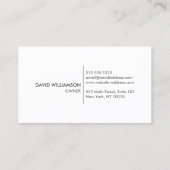 赤いバナー建築、ビルダ、アーキテクトのロゴ 名刺 (裏面)