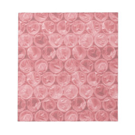 赤いバブルラップパターン ノートパッド