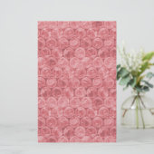 赤いバブルラップパターン 便箋 (スタンド正面)