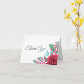 赤いバラありがとう カード (黄色い花)