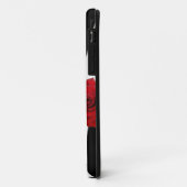 赤いバラおよび白黒シマウマのプリント Case-Mate iPhoneケース (裏面/左)