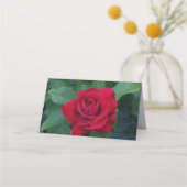 赤いバラが近く プレイスカード (裏面)