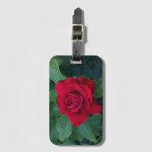 赤いバラが近く ラゲッジタグ (正面縦)