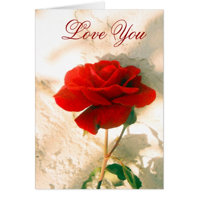 赤いバラが (正面)