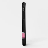 赤いバラとデイジーピンクパーソナライズされたの名前 Case-Mate iPhoneケース (裏面/左)