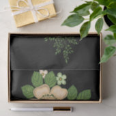 赤いバラとデイジー黒い背景 薄葉紙 (ギフト)