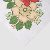 赤いバラとデイジー 薄葉紙 (詳細)
