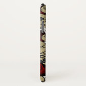 赤いバラとドクロ 黒 花 ゴシック 白 Case-Mate iPhoneケース (裏面/右)