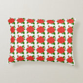 赤いバラとバdsモノグラムアクセント枕 アクセントクッション (裏面)