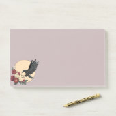 赤いバラとレイヴンのポストイットノート ポストイット (デスク)