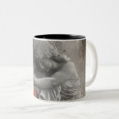 赤いバラと天使 ツートーンマグカップ (正面右)