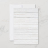 赤いバラと松の枝クリスマスデートを保存 (裏面)