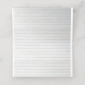 赤いバラと松の枝クリスマス結婚のテーブル プレイスカード (内部開封)