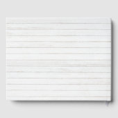 赤いバラと松の枝クリスマス結婚の ゲストブック (裏面)