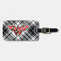 赤いバラと格子柄の女疑問に思のロゴ