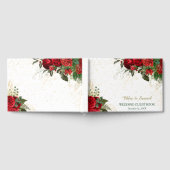 赤いバラと紙吹雪結婚ズ ゲストブック (全面)