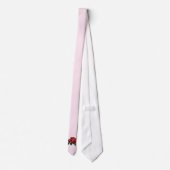 赤いバラと芽と葉 ネクタイ (裏面)