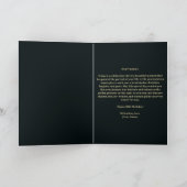 赤いバラと金ゴールドのスクロールワーク番号60誕生日 カード (内部)