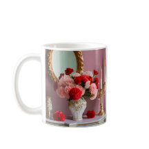 赤いバラと鏡，ロマンス