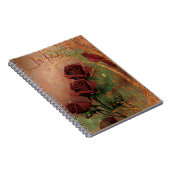 赤いバラと鳥の木 ノートブック (右側)