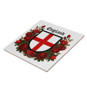 赤いバラに囲まれた聖ジョージの盾|過去記事 タイル (側面)