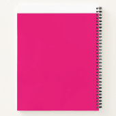 赤いバラに囲まれた鮮やか花びら ノートブック (裏面)