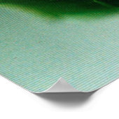 赤いバラに露 ポスター (角)