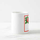 赤いバラのインスピレーション コーヒーマグカップ (中央)
