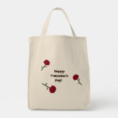 赤いバラのインパルストート トートバッグ (裏面)