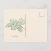 赤いバラのウェディング延期のお知らせ 案内ポストカード (裏面)