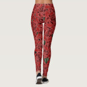 赤いバラのエレガンス レギンス (裏面)