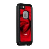 赤いバラのオーダーメイドギフト LifeProof iPhoneケース (裏面/右)