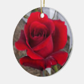 赤いバラのオーナメントを選抜して下さい セラミックオーナメント (左)