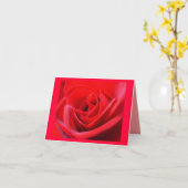 赤いバラのカード花カスタムグリーティングカード カード (黄色い花)