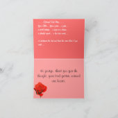 赤いバラのカード花カスタムグリーティングカード カード (内部)