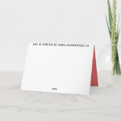 赤いバラのカード赤い花カスタムのグリーティングカード カード (裏面)