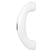 赤いバラのキャビネットの引き セラミックキャビネット取っ手 (側面)