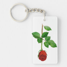 赤いバラのキーホルダー キーホルダー