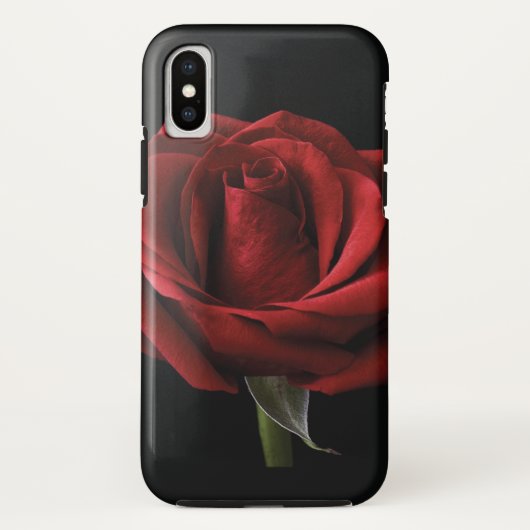 赤いバラのクッションカバー Case-Mate iPhoneケース (裏面)