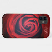赤いバラのクローズアップ Case-Mate iPhoneケース (裏面(横))