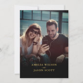 赤いバラのグラデーション赤(写真結婚付き) 招待状 (裏面)