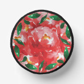 赤いバラのグリーン 植物紙ボウル ペーパーボウル (正面)