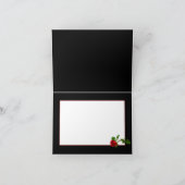 、赤いバラのコレクションまたは黒または赤ありがとう カード (内部)