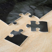 赤いバラのゴシック風の女性 ジグソーパズル (側面)