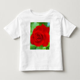 赤いバラのシャツ トドラーTシャツ