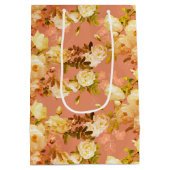 赤いバラのスイートローズ ミディアムペーパーバッグ (裏面)